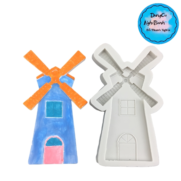 Khuôn Silicon - Cối Xây Gió To 11cm