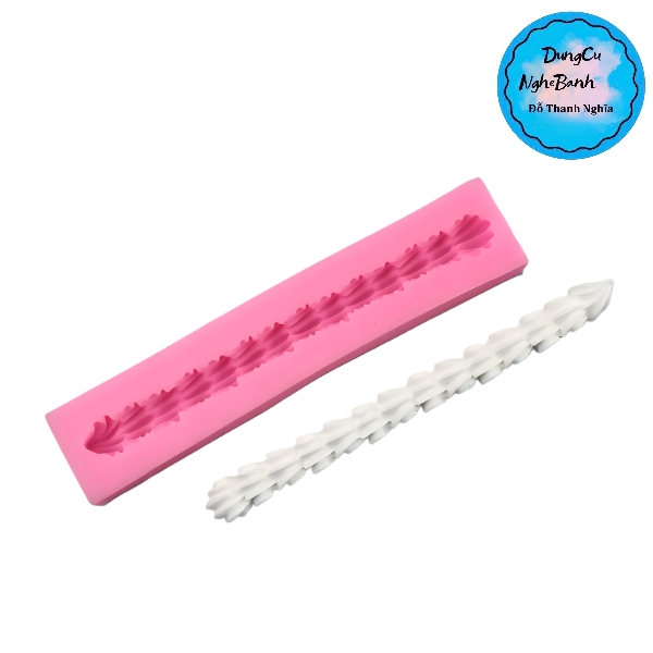Khuôn Silicon - Viền Chuỗi Dây - Viền Vẩy Sò 14cm