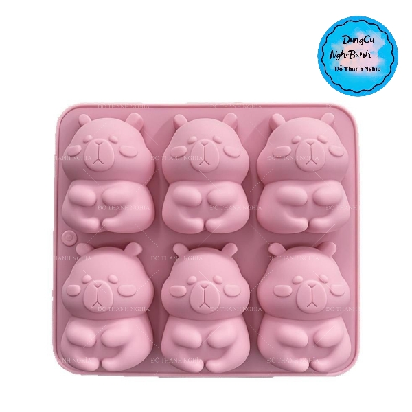 Khuôn Silicon - Động Vật - Vĩ Gấu Capybara 6C