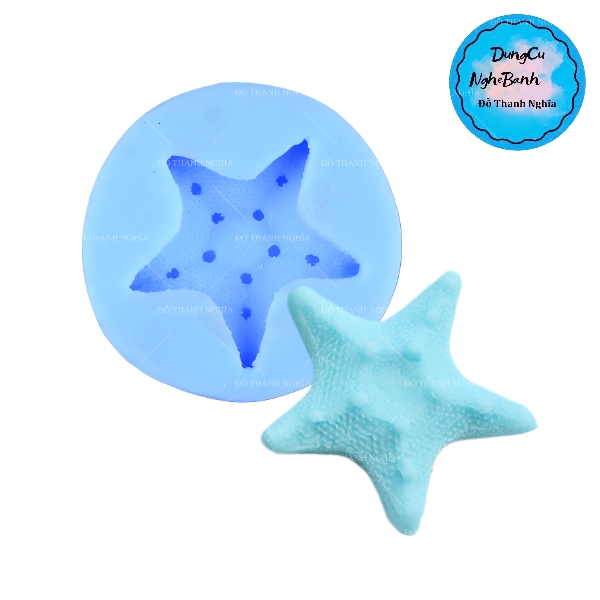 Khuôn Silicon - Sinh Vật Biển TH - Sao biển 4.5cm