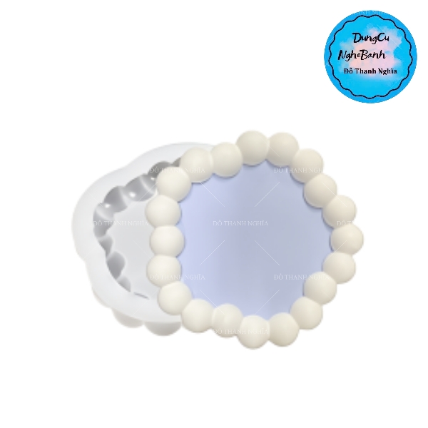 Khuôn Silicon - Mặt Kiểu Hạt Tròn - Mai 4 Cạnh 12cm
