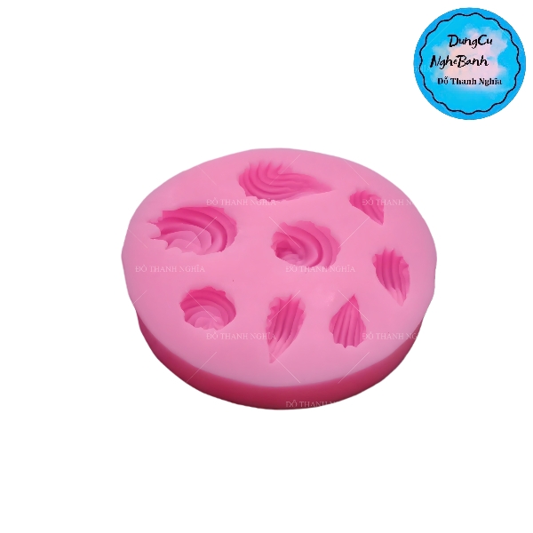 Khuôn Silicon - Đuôi Hoa Thị - Sò Xoắn N2 8c - 1.8cm