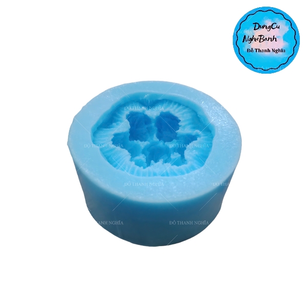 Khuôn Silicon - Hoa Sen Nụ - Búp Sen Kèm Lá 4.7cm 7c