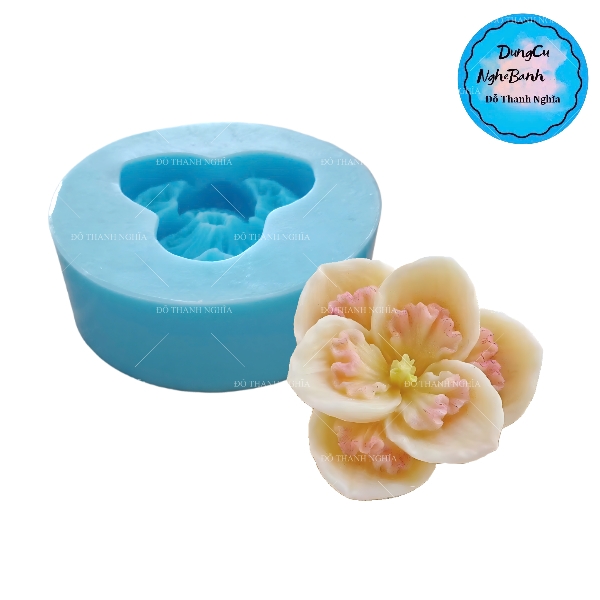 Khuôn Silicon - Hoa Thuỷ Tiên 6.5cm