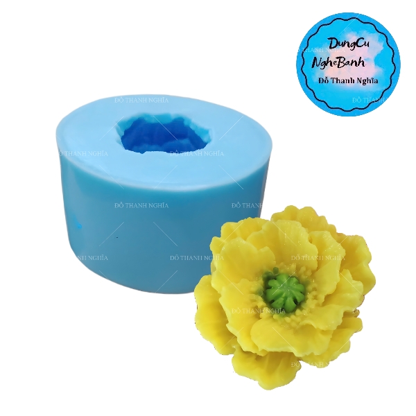 Khuôn Silicon - Hoa Cúc Poppy MS9 - 6cm