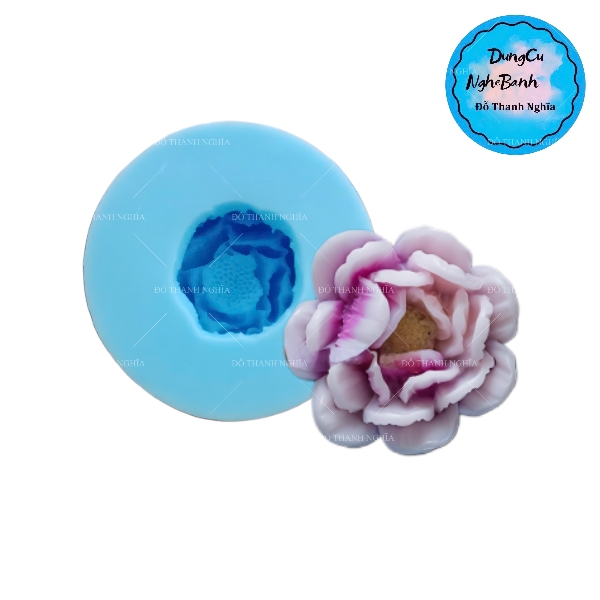 Khuôn Silicon - Hoa Mẫu Đơn - Trà Mẫu Đơn Z4 4.3cm