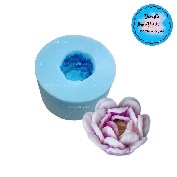 Khuôn Silicon - Hoa Mẫu Đơn - Trà Mẫu Đơn Z4 4.3cm