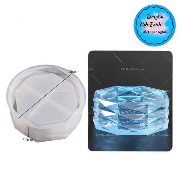 Khuôn Silicon - Bình Hoa - Chậu Hoa Sọc Ngang