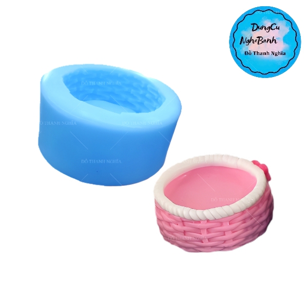 Khuôn Silicon - Đế - Đan - Đế 7.3cm Bình Hoa
