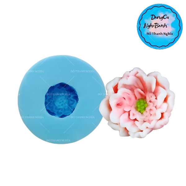 Khuôn Silicon - Hoa Cúc - Nhuỵ P13 4.6cm