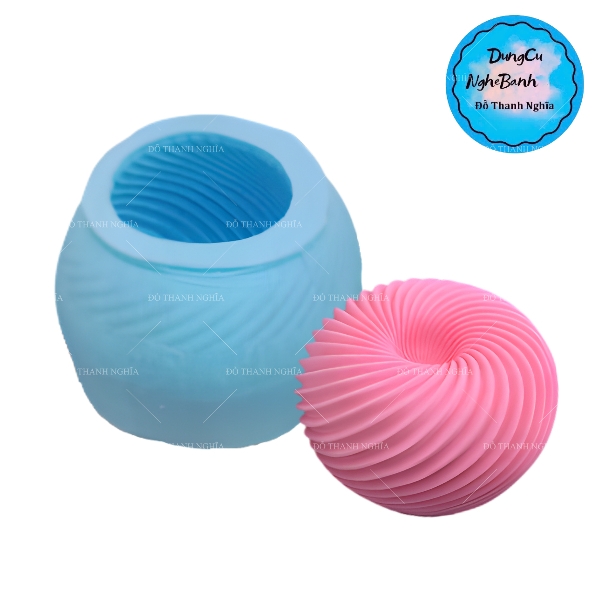 Khuôn Silicon - Trái Cây - Táo Xoắn 8cm