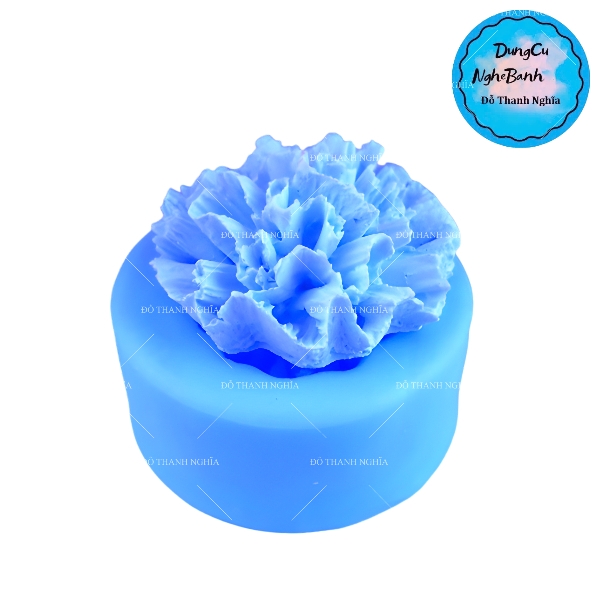 Khuôn Silicon - Hoa Cẩm Chướng Kép - 7cm