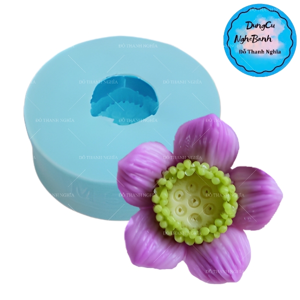 Khuôn Silicon - Hoa Cúc - Đồng Tiền Thái 3.9cm M52