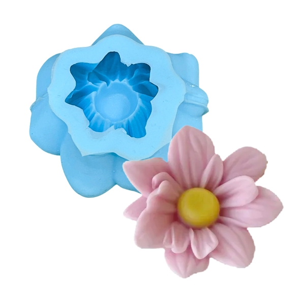 Khuôn Silicon - Hoa Cúc Thược Dược Cúc Phi 6.5cm