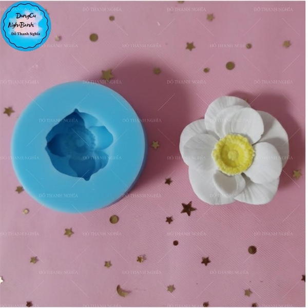 Khuôn Silicon - Hoa Sen Nở 5.5 Cm - SHS