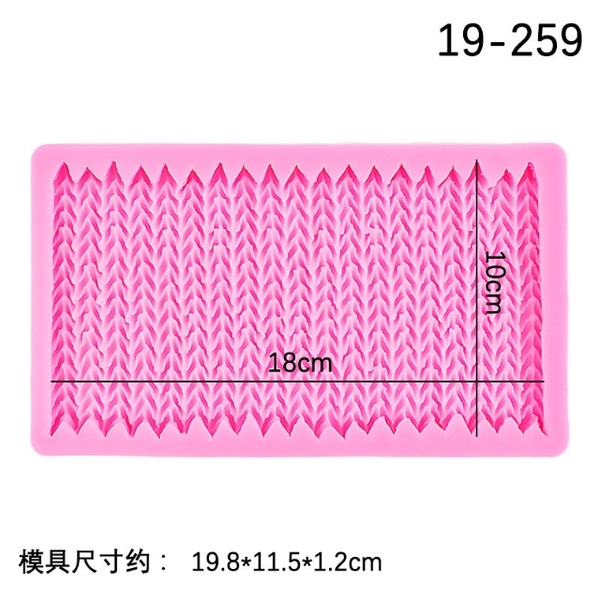 Khuôn Silicon - Viền Mảng 2D - Len