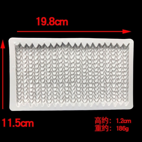 Khuôn Silicon - Viền Mảng 2D - Len