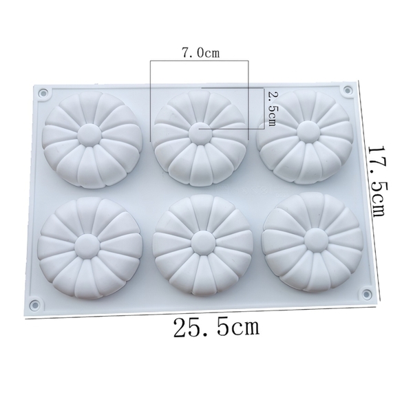 Khuôn Silicon - Vĩ Đế Hoa Mai 12 Cánh 6cm