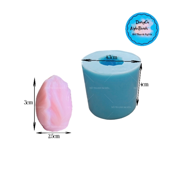 Khuôn Silicon - Hoa Cẩm Chướng Bộ 4 Hoa