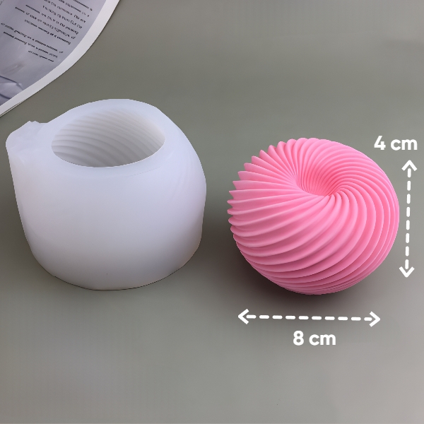 Khuôn Silicon - Trái Cây - Táo Xoắn 8cm