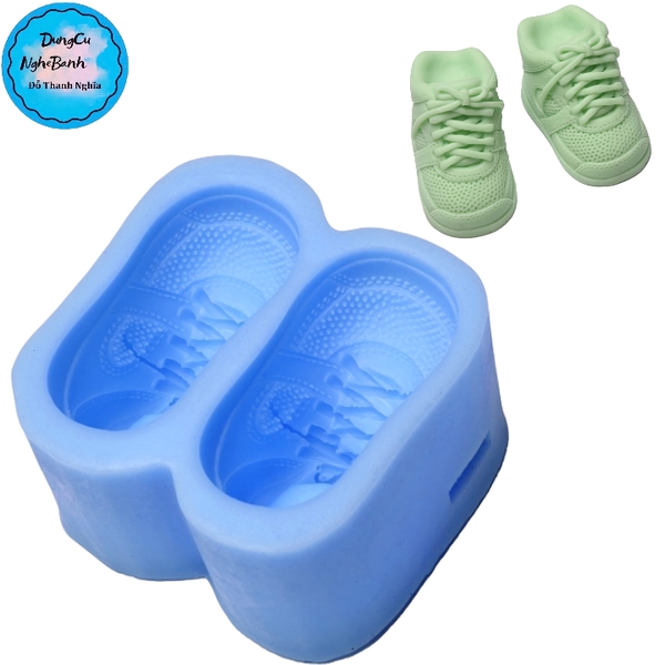 Khuôn Silicon - Em Bé Giày - Đôi Giày Bé Trai 7.2cm