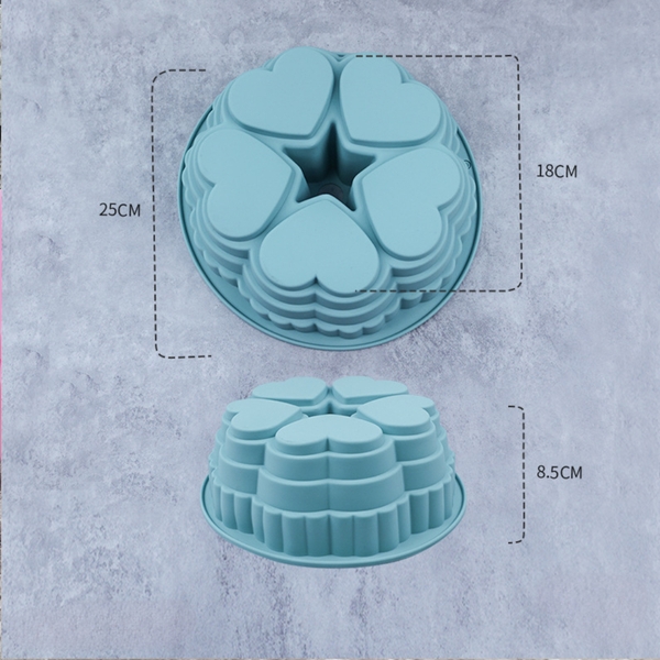 Khuôn Silicon -Vĩ Đế Tim 5c 25cm