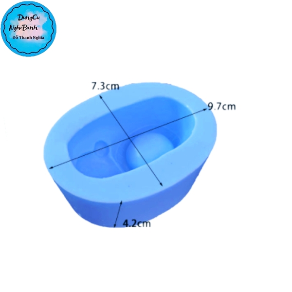 Khuôn Silicon - Em Bé Giày - Gấu 7.5cm 1c