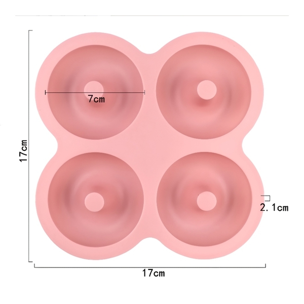 Khuôn Silicon - Donut - Vĩ 4C 7cm