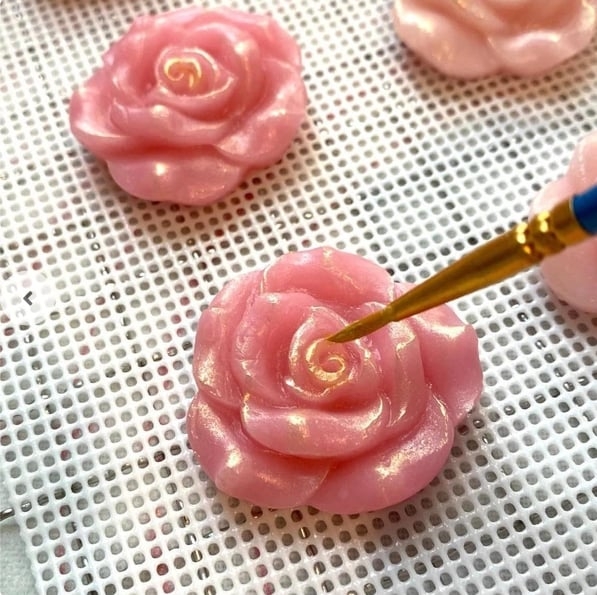 khuôn silicon-Hoa Hồng Nở -4cm