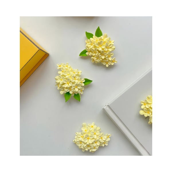 Khuôn Silicon - Chùm Hoa Cúc - Kèm Lá 7.8cm
