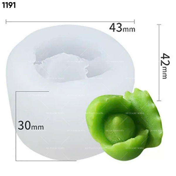 Khuôn Silicon - Sen Đá Mầm 3c - 3.5cm