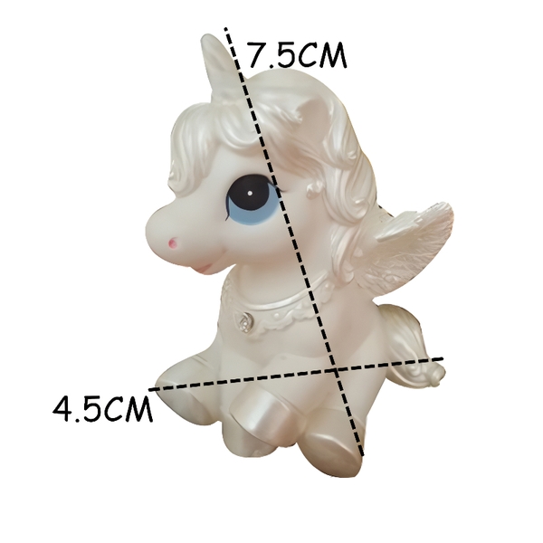 Khuôn Silicon - Động Vật - Ngựa Pony 2 Mảnh Ngồi  7.5cm