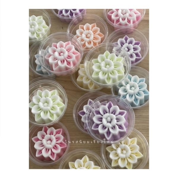 [10 cup] Khuôn Silicon - Cup Set 5cm - M14 - Cúc Tuyết