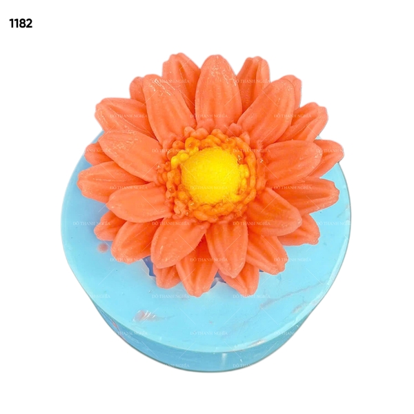 Khuôn Silicon Hoa Cúc Cánh Thẳng - Cúc Đồng Tiền 6.5cm