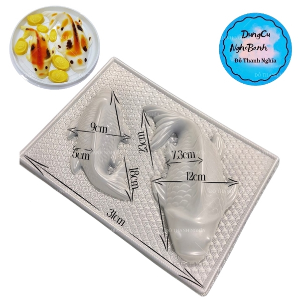 Vĩ Nhựa PP - Cá Chép 18cm - 2c - Cá 18cm và Cá 23cm