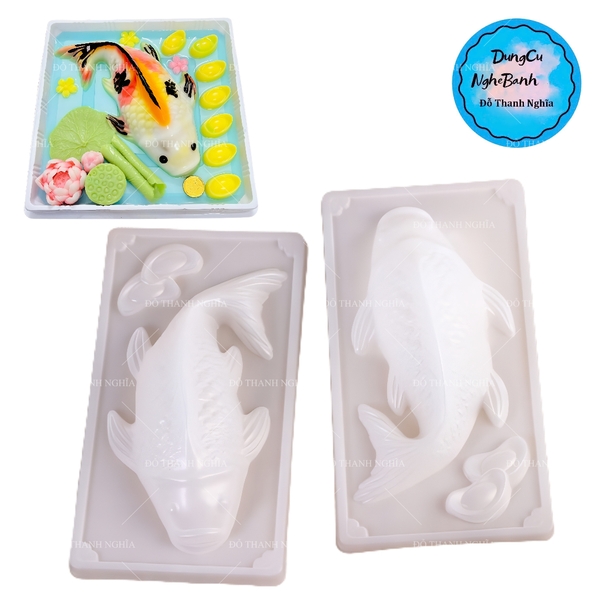 Vĩ Nhựa PP - Cá Chép 23cm - 1c - Cá 23cm và 2 Thỏi Vàng mini