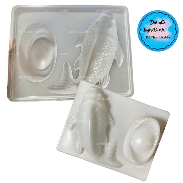 Vĩ Nhựa PP - Cá Chép 23cm - 1c - Cá 23cm và Thỏi Vàng 12cm