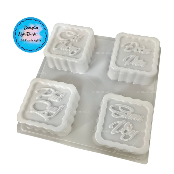 Vĩ Nhựa PP - Chữ 9cm - YB382 - Cát Tường ĐV PQ SV - Vuông
