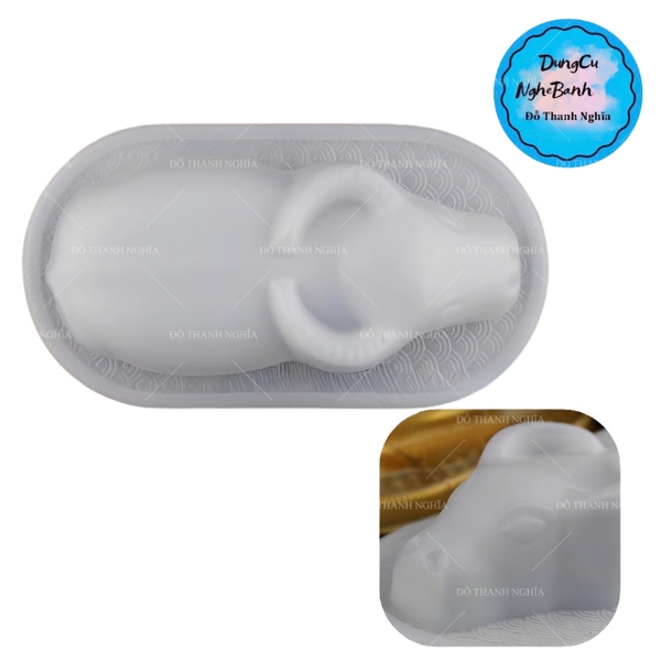 Vĩ Nhựa PP - Động Vật - Con Trâu 20x11cm Cao 5.5cm
