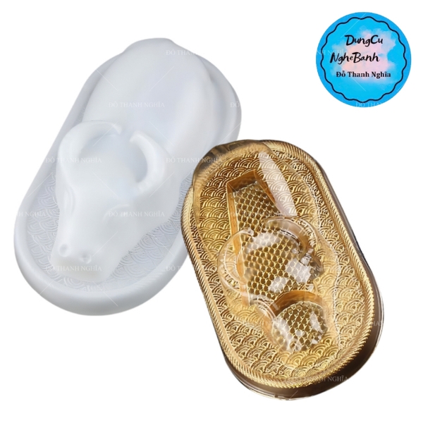Vĩ Nhựa PP - Động Vật - Con Trâu 20x11cm Cao 5.5cm