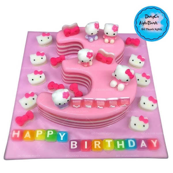 Vĩ Nhựa PP - Em Bé - 2c - Mặt Mèo Kitty 7cm