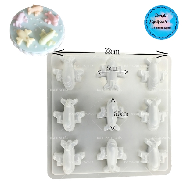 Vĩ Nhựa PP - Em Bé - YT071 - 9c - Máy Bay