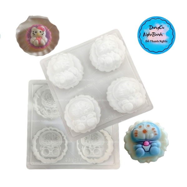 Vĩ Nhựa PP - Em Bé - YT084 - 4c - Mặt Mèo Kitty Doremon