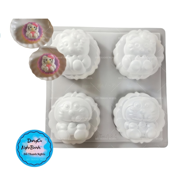 Vĩ Nhựa PP - Em Bé - YT084 - 4c - Mặt Mèo Kitty Doremon
