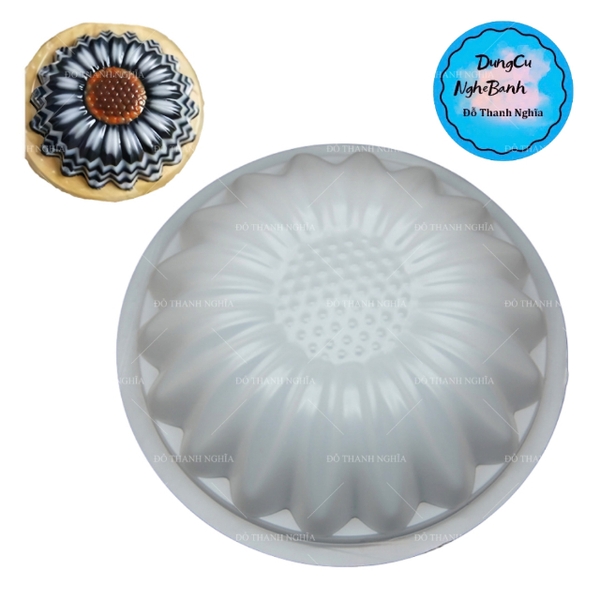 Vĩ Nhựa PP - Hoa - Đế Hướng Dương 19cm Cao 5cm