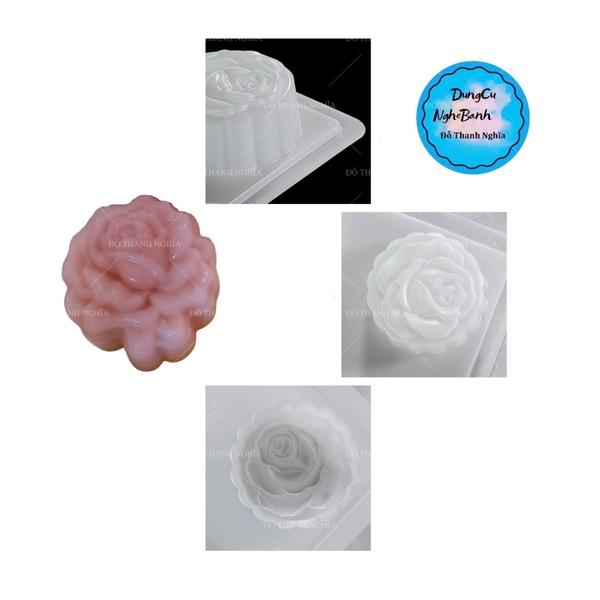 Vĩ Nhựa PP - Hoa - YT101 - Hoa Hồng 7.3x3.3cm