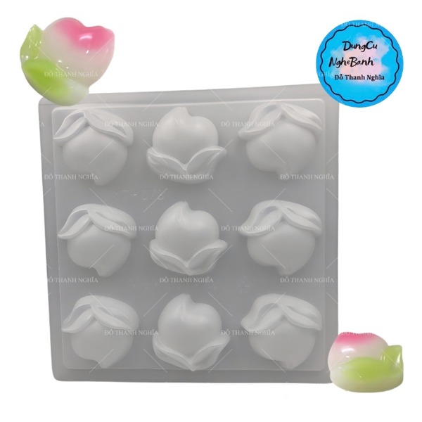 Vĩ Nhựa PP - Trái Đào - YT078 - 9c - Đào Nằm Kèm Lá