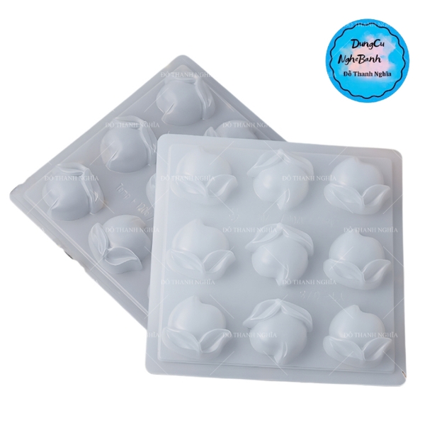 Vĩ Nhựa PP - Trái Đào - YT078 - 9c - Đào Nằm Kèm Lá