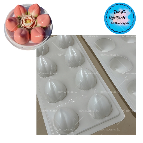 Vĩ Nhựa PP - Trái Đào - YT092 - 8c - Đào 4.5x32cm
