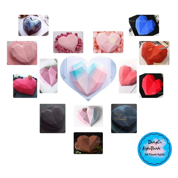 Vĩ Nhựa PP - Trái Tim Kim Cương 19cm